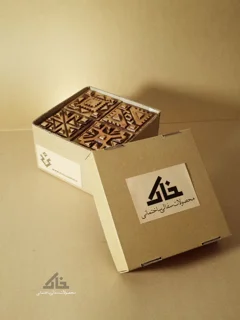 سفال برجسته قالبی طرح گلیم «مجموعه سفال گلیم25»
