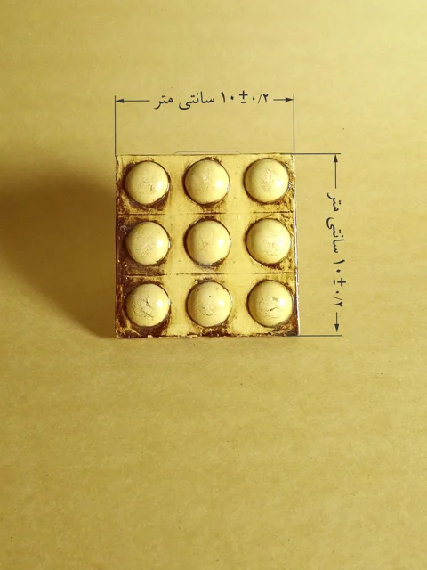 سفال برجسته قالبی طرح ایرانی (گل میخ 10*10)